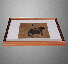 如皋书画装裱配框服务案例